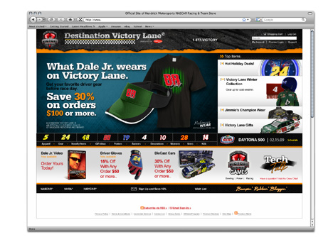 Web Design — Destination Victory Lane