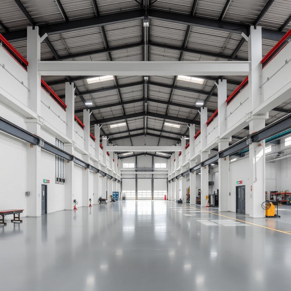 Modern manufacturing facility interior